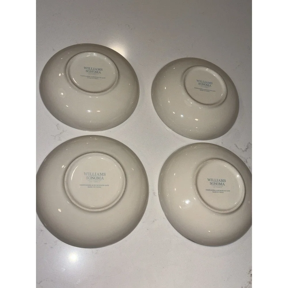 Williams Sonoma Damask Bunny Dessert Dip Small BOWL Floral Rabbit 5.5